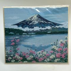 【商品番号MS-PC NO.224】織物色紙ポストカード コスモス　135ｍｍ×120ｍｍ