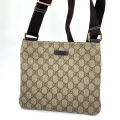 GUCCI ショルダーバッグ GG柄 PVC 肩掛け ベージュ f920 - メルカリ