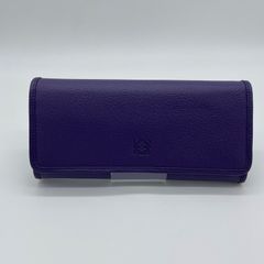 LOEWE　AMAZONA　長財布　パープル【F00012】
