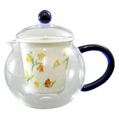 有田焼 セランドグラス おしゃれポット 500cc 誕生花 11月 アルストロメリア FC-550B