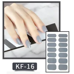 KF016 ネイルシール 貼るだけ ジェルネイル 3D時短簡単お手軽 セルフネイル マニキュア 張るだけ ウエディング 手用 夏デコシール 柄花フラワー蝶バラ星ボタニカル かわいい シンプル ブライダル シルバー ゴールド ホワイト グラデーション 単色★4