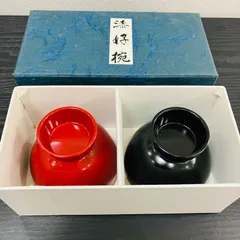 輪島塗　汁椀　飯椀　箱入り　新品未使用 逸品❤️高級 輪島塗 五島屋 汁椀 雑煮碗箱入り 未使用 - メルカリ