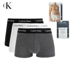 カルバンクライン Calvin Klein ボクサーパンツ  メンズ 3枚セット U2662G (ブラック/ホワイト/ストライプ(IOT )) 3 Pack トランクス 下着 パンツ ボクサー 肌着 3枚パック