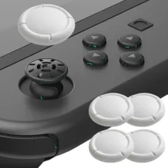 【人気商品】ホワイト に近いデザイン 純正 交換 修理 ニンテンドースイッチ 白 ジョイスティックカバー キャップ コントローラー アナログジョイスティックカバー アナログスティックカバー カバー ボタンカバー 【4個入】(ホワイト) スティックカバー ジョイ