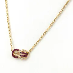 フレッド FRED シャンスアンフィニ ネックレス PG ピンクゴールド ペンダント ルビー メレダイヤ ネックレス 750 レディース 【中古】のサムネイル