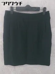◇ green label relaxing グリーンレーベル UNITED ARROWS サイドジップ ミニ 台形 スカート サイズ36 ブラック レディース 【中古】 【1002802472183】