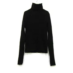 ザラ セーター トップス 長袖 タートルネック リブニット レディース Mサイズ ブラック ZARA 【中古】