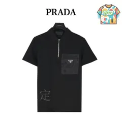 【今日WTO】Prada 25SS 胸元ポケット セミジップ ショートスリーブポロシャツ-MK99