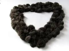 ミッシェルクラン ファーマフラー ショール ブランド 小物 レディース ブラウン系 MICHEL KLEIN 【中古】