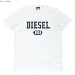 DIESEL ディーゼル 新品 半袖 Tシャツ  丸首 A16848 RPATI 100 白 ホワイト クルーネック 並行輸入品