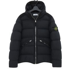 【美品】国内正規 STONE ISLAND ストーンアイランド 24AW SEAMLESS TUNNEL NYLON DOWN ダウン ジャケット S 撥水 ブラック 47278