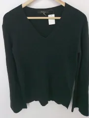 ◇ URBAN RESEARCH ROSSO ロッソ Vネック ウール 長袖 ニット セーター サイズF ブラック レディース P  【中古】 【1209230002092】