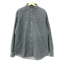 良好 POLO RALPH LAUREN ポロラルフローレン  コーデュロイシャツ サイズ:LG  グレー  メンズ 　241014003587