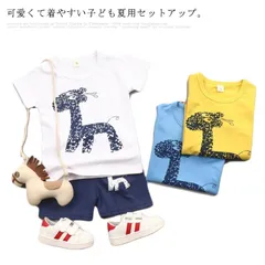 送料無料 子供服 キッズ セットアップ 可愛い 男児 半袖Tシャツ 短パン 男の子 赤ちゃん 80cm 90cm 100cm 110cm ベビー服 夏服 女の子 上下セット オシャレ #ltna463