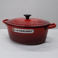 【美品】ル・クルーゼ ココット オーバル 25cm ホーロー鍋 本体のみ