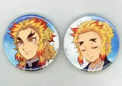 【中古】バッジ・ピンズ 煉獄杏寿郎＆煉獄千寿郎 煉獄杏寿郎の使命 その参 缶バッジセット 「テレビアニメ 鬼滅の刃 無限列車編×ufotable Cafe×マチ★アソビCAFE」