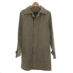 エンポリオアルマーニ EMPORIO ARMANI JOHNNY LINE ステンカラーコート 千鳥格子 アウター 44 S カーキ ベージュ /YMのサムネイル