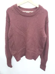 ◇ ⊇ URBAN RESEARCH DOORS アーバン リサーチ ドアーズ 長袖 ニット セーター サイズONE ボルドー系 レディース P  【1409090015816】