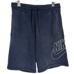 C330 NIKE ナイキ ハーフパンツ スウェット 短パン 半ズボン ネイビー ロゴ カジュアル メンズ M