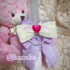 💜6月の新作💜 天使の羽 ペンラ キンブレ 専用リボン