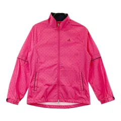 サイズ：L ADIDAS GOLF アディダスゴルフ  2way レインウェア 上下セットアップ ドット柄 ピンク系 [240101302456] ゴルフウェア レディース ストスト