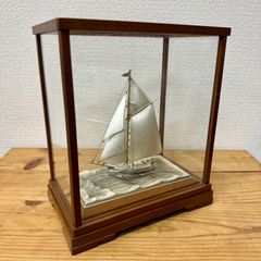 銀製　純銀　帆船　置物　ヨット sterling960 関工芸　シルバー 関工芸 銀製 ヨット 帆船 置物 STERLING 960 SEKI 工芸品 模型