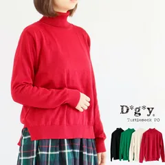 【送料無料】 D*g*y 天竺 タートルネック プルオーバー ニット 秋 冬 トップス 【日本製】 レーヨン混 dgy デコカンパニー ディージーワイ 88-D6205