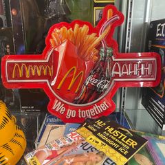 【Made in usa】Vintage Mcdonald's Sign【立体看板】 マック コカコーラ　店舗ディスプレイ