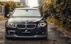 【FUTURE DESIGN】BMW 5シリーズ F10 F11 Mスポーツ フロントバンパー用リップスポイラー 本物カーボン Carbon エアロ カスタム