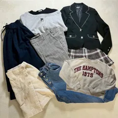 【キッズまとめ売り】【女の子8点セット】【150サイズ】UNIQLO GU H&M FILA ZARA a.v.v BLING JEWEL ユニクロ ジーユー ザラ フォーマル スーツ ブレザー カジュアル スポーティチェック 小学生 学校 JS