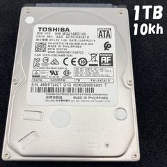 TOSHIBA 1TB 2.5" 9.5mm SATA HDD | 約 9,700 h | y18 | MQ01ABD100 / toshiba【1002】