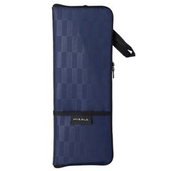 【送料無料】マブ(mabu) 吸水 折りたたみ 傘 ポーチ 「 江戸 」 藍×長市松紋 SMV-41016 W126×H310mm