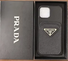 りす　　　⭐︎お値下げ中⭐︎PRADA iPhone15 ケース ブラック PRADA(プラダ) iPhone・スマホケース(レディース) - 海外通販のBUYMA