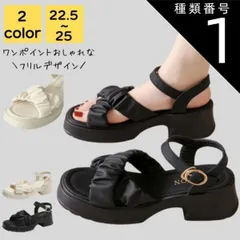 種類1:ブラック/22.5 サンダル レディース 厚底 疲れ ない 歩きやすい 夏 海 ビーチ プール リゾート 軽量 旅行 大人 上品 美脚 コンフォート チャンキーヒール シンプル カジュアル おしゃれ キレイめ かわいい フェミニン 20代 30代 40