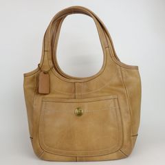 【COACH】コーチ トートバッグ 10743 ブラウン ゴールド金具 レザー レディース【中古】7-3 41206