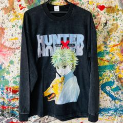 ハンターハンター キルア メンズ ロンT 長袖 秋 冬 L XL クラピカ キルア＝ゾルディック ゴン＝フリークス レオリオ ヒソカ ロンティー カットソー ハイデザイン 男性 衣類 トップス お洒落 個性的 古着 新品