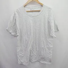 ◇ ⊂ Champion チャンピオン シンプル 半袖 Tシャツ カットソー サイズL ライトグレー メンズ E  【1505290022996】