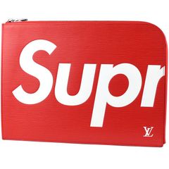 LOUIS VUITTON/ルイ ヴィトン　Supreme/シュプリーム ポシェット ジュールGM（クラッチバッグ）　エピ　レッド　M67722【新品同様品】