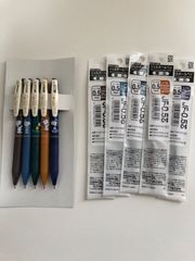 数量限定 ゼブラ サラサクリップ×スヌーピー 0.5ｍｍ ボールペン＆替芯 5色セット まとめ売り