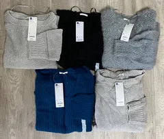 *2517 地域限定送料無料! GU新品訳ありS〜M5点まとめ売り 長袖