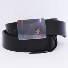 TARO WASHIMI バックル レザーベルト オーダー品 シルバー ブラック