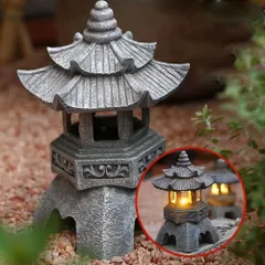 大型重厚で美しい吊灯篭 六角御殿庭置物◇ 大型青銅寺宮吊灯籠 ◇