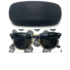 【中古】良品 RayBan レイバン クラブマスター 度入り プラスチック メタル サングラス eH0549N