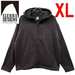 新品 XL ★ SIERRA DESIGNS シェラデザイン メンズ フリース ニット ジップアップ ジャケット ブラック ブラウン パーカー フルジップ フーディー コストコ アメカジ アウトドア キャンプ マウンテン 黒 茶色 シエラデザイン LL