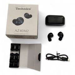 ◯ テクニクス Technics ワイヤレスイヤフォン EAH-AZ40M2-K ブラック ノイズキャンセリング 3台マルチポイント 720-1634