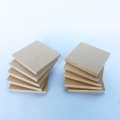 木材 MDF合板 5.5mm厚 約50mm×約50mm 10枚セット