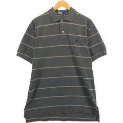 古着 90年代 ラルフローレン Ralph Lauren POLO by Ralph Lauren 半袖 ボーダー ポロシャツ USA製 メンズL相当 ヴィンテージ/eaa560255