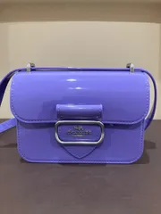 【極美品】コーチ COACH ショルダーバッグ モーガン スクエア クロスボディCR287 レディース　ライトバイオレット