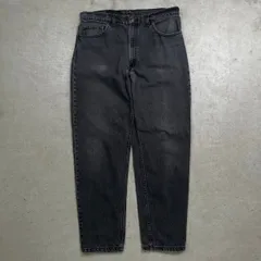 90年代 USA製 Levi's リーバイス 550 ブラックデニムパンツ メンズW35相当 