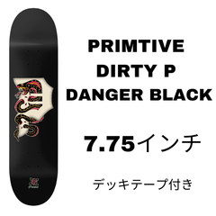 PRIMTIVE DIRTY P DANGER BLACK スケートボードデッキ